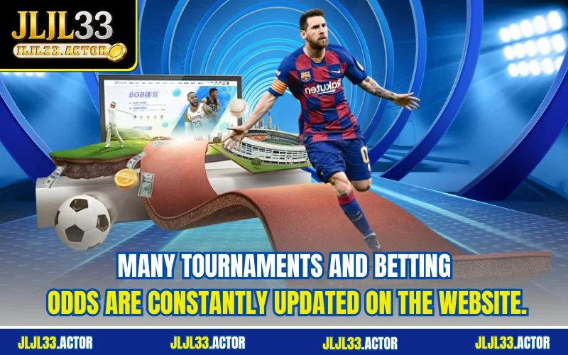 Many tournaments and betting odds are constantly updated on the website.